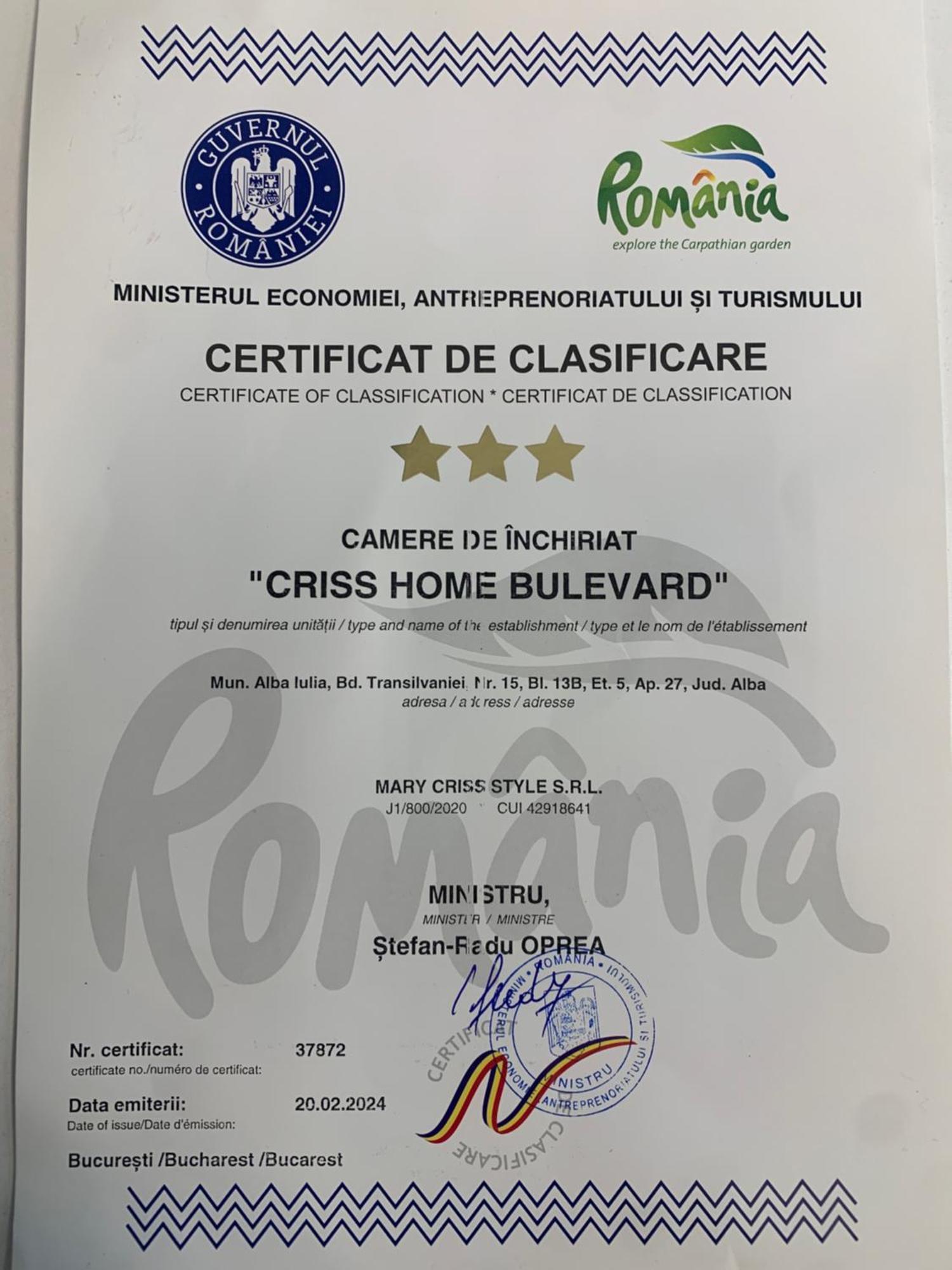 Criss Home Bulevard Алба-Юлия Экстерьер фото